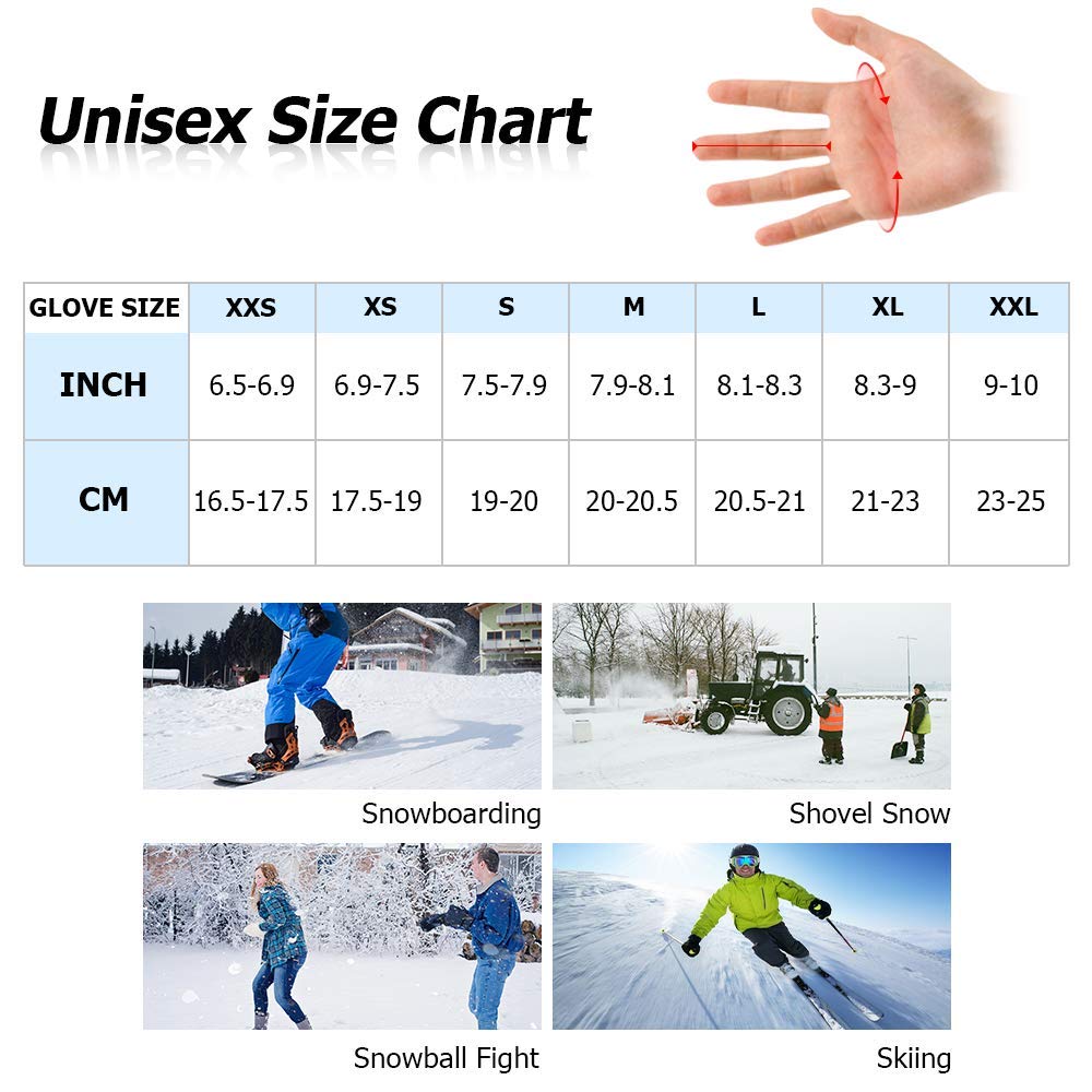 Savior Heated Gloves 3-Finger Ski Mitten 7.4V Rechareable Battery Gloves (7579874230510)